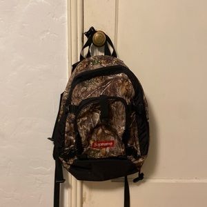 supreme camo backpack